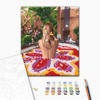 Картина по номерам Люди на картинах - Квітка Балі