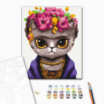 Картина по номерам Тварини, птахи та риби - Кошка Фрида ©Марианна Пащук