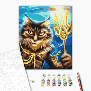 Картина по номерам Тварини, птахи та риби - Котик український Нептун ©Маріанна Пащук