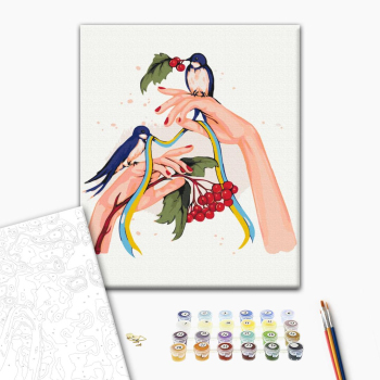 Картина по номерам Тварини, птахи та риби - В руках надія ©Alla Berezovska