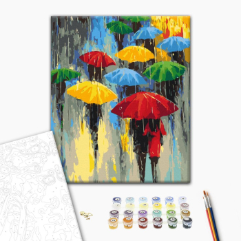 Картина по номерам Абстракції - Палітра дощу