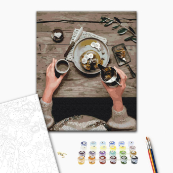 Картина по номерам Натюрморти - Панкейки на сніданок