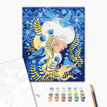 Картина по номерам Авторські колекції - Birds of winter © Polina Skurikhina