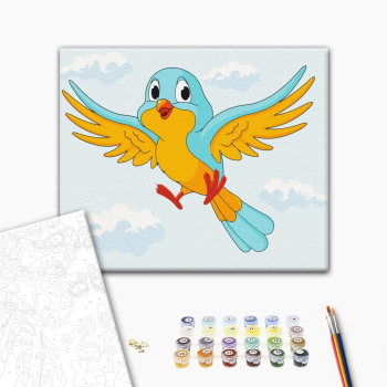 Картина по номерам Тварини, птахи та риби - Пташка українка