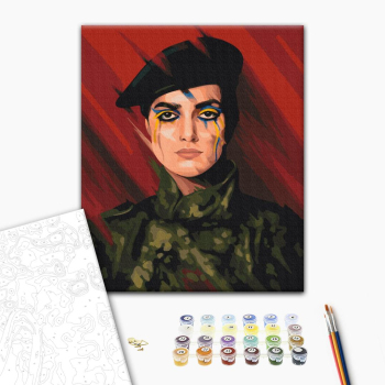 Картина по номерам Люди на картинах - Сила України  ©Поліна Скурихіна