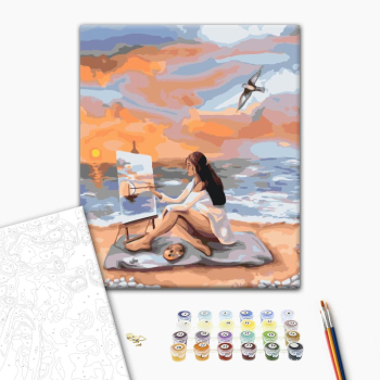 Картина по номерам Люди на картинах - Море натхнення