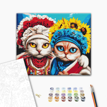 Картина по номерам Тварини, птахи та риби - Лапка підтримки ©Маріанна Пащук