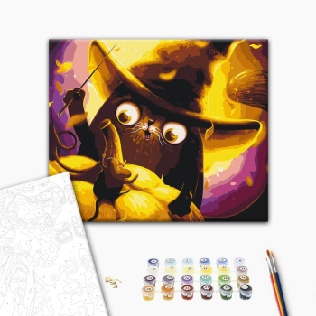 Картина по номерам Тварини, птахи та риби - Котик Волшебник ©Марианна Пащук