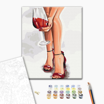 Картина по номерам Люди на картинах - Граційний келих ©Alla Berezovska