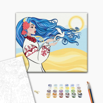 Картина по номерам Люди на картинах - Окрилені свободою © Ольга Бочулинська