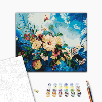 Картина по номерам Квіти - Квіти блакиті © Anna Steshenko