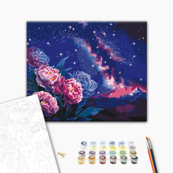 Картина по номерам Квіти - Нічні квіти © Anna Steshenko