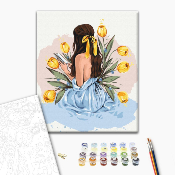 Картина по номерам Люди на картинах - Історія тюльпанів © Alla Berezovska