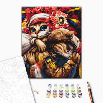 Картина по номерам Тварини, птахи та риби - Киця Берегиня ©Маріанна Пащук