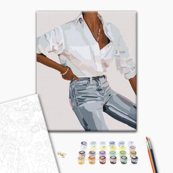 Картина по номерам Люди на картинах - Стильна гармонія