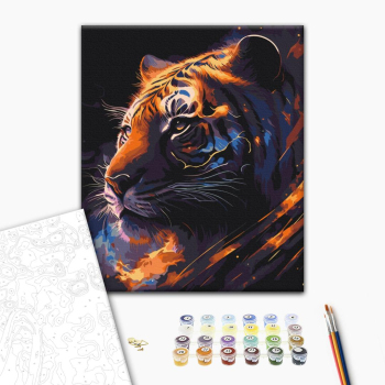 Картина по номерам Тварини, птахи та риби - Тигр Зодіак