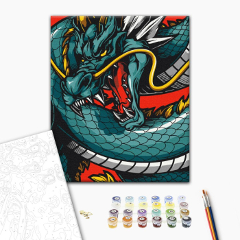 Картина по номерам Чоловічі - Королівський дракон