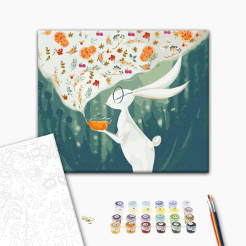 Картина по номерам Тварини, птахи та риби - Польова чайна церемонія @artdi.ua