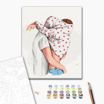 Картина по номерам Люди на картинах - Обійми © Alla Berezovska