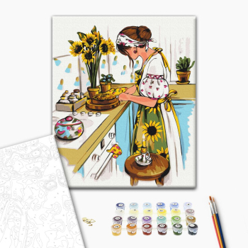 Картина по номерам Люди на картинах - Домашній затишок © Alla Berezovska