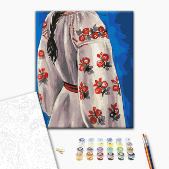 Картина по номерам Люди на картинах - Вишиванка © Каріна Зіміна