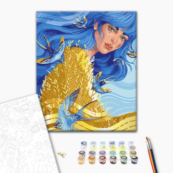 Картина по номерам Люди на картинах - Она - Украина ©Полина Скурихина