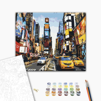 Картина по номерам Города - Життя Таймс-сквер