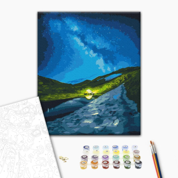 Картина по номерам Природа - Кемпинг под звездами © Roksolana Baran