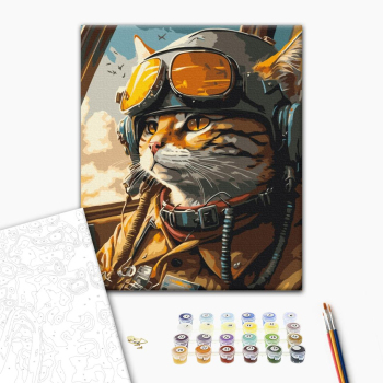 Котик на защите неба ©Марианна Пащук