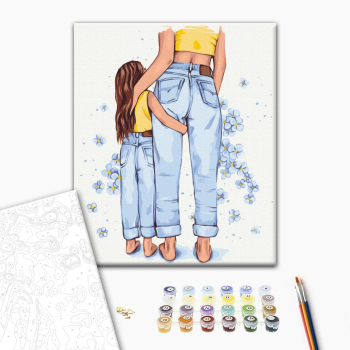 Картина по номерам Люди на картинах - Мамин стиль © Alla Berezovska