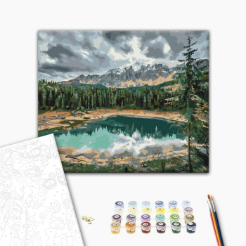 Картина по номерам Авторські колекції - Озеро Карецца © Roksolana Baran