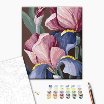 Картина по номерам Квіти - Петушки © Yana Biluhina