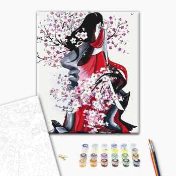 Картина по номерам Східна тематика - Сила сакури © Yana Biluhina