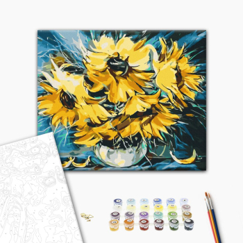 Картина по номерам Квіти - Подсолнухи © Oleg Loburak
