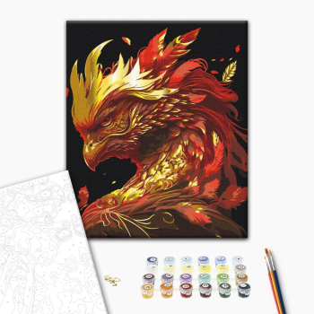 Картина по номерам Тварини, птахи та риби - Фенікс