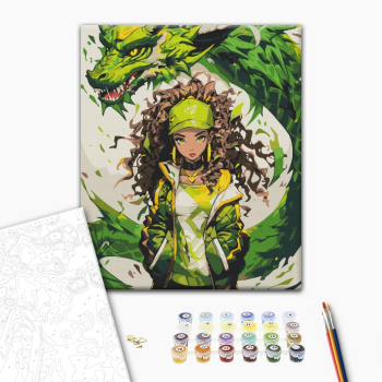 Картина по номерам Люди на картинах - Амулет дракона