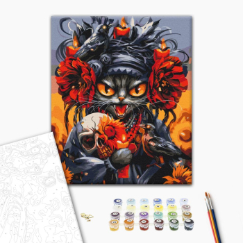 Картина по номерам Тварини, птахи та риби - Revenge cat © Marianna Pashchuk