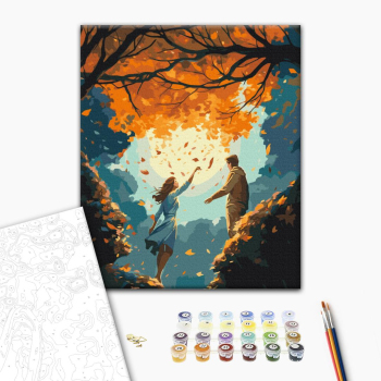 Картина по номерам Люди на картинах - Мгновенность