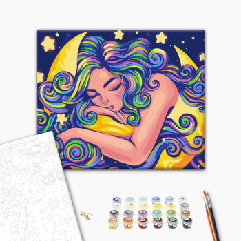 Картина по номерам Авторські колекції - Неоновий сон © Поліна Скурихіна