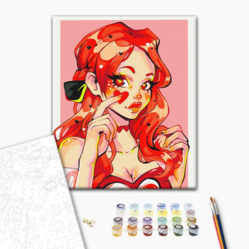 Картина по номерам Люди на картинах - Валентинка @ nila_art_art