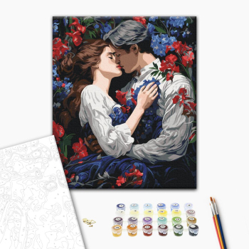 Поцілунок у квітучому саду