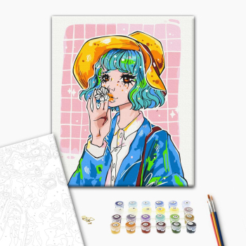 Картина по номерам Люди на картинах - Мечтательниця @ nila_art_ar