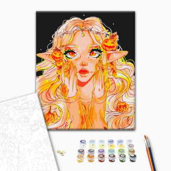 Картина по номерам Люди на картинах - Осенняя ельфийка @ Nila_art_art