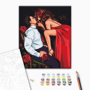 Картина по номерам Люди на картинах - Страсть роз  © Alla Berezovska