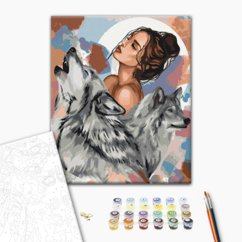 Картина по номерам Авторські колекції - Вовчиці © Ольга Бочулинська