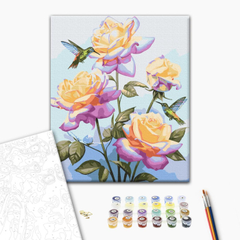 Картина по номерам Квіти - Побачення серед троянд © Anna Steshenko