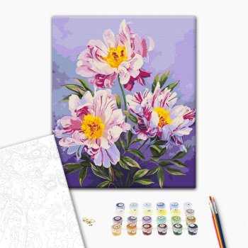 Картина по номерам Квіти - Королівство півоній © Anna Steshenko