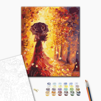 Картина по номерам Люди на картинах - Золотая осень