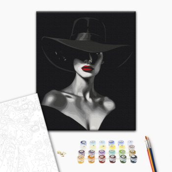 Картина по номерам Люди на картинах - Контрасти Елегантності