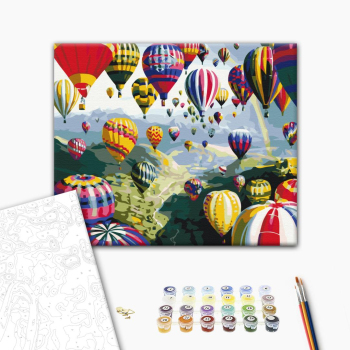 Картина по номерам Пейзажі - Разноцветные шары